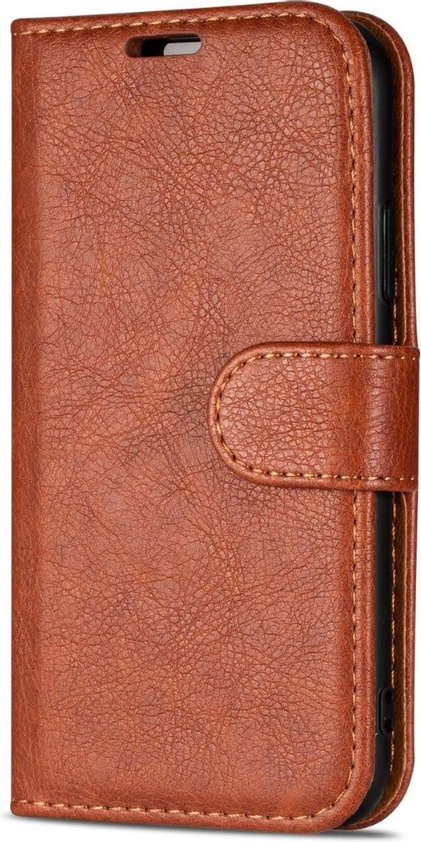 Hoesje Geschikt voor Samsung S21 Plus/book case met pasjeshouder hoge kwaliteit Bruin