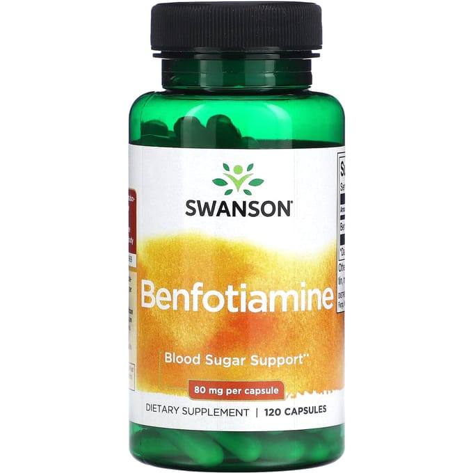 Benfotiamine, 80Mg, 120 Capsules