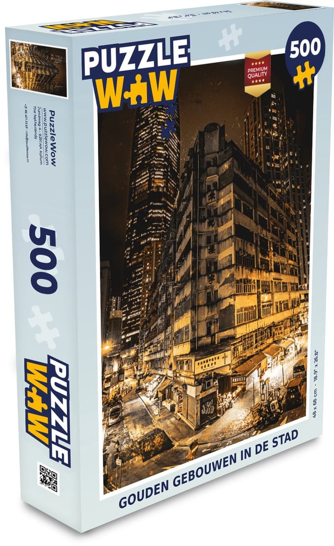 Puzzel Goud - Straten - Steden - Legpuzzel - Puzzel 500 stukjes