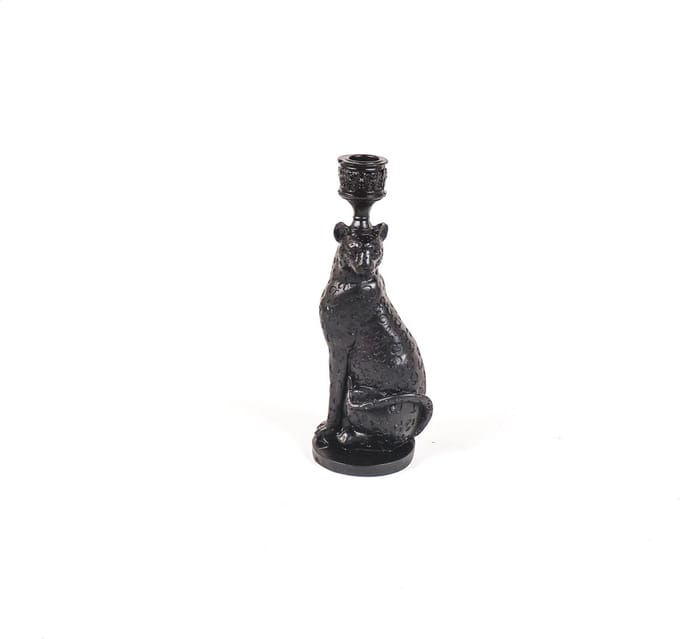 Housevitamin Luipaard kandelaar-10x25x9 cm