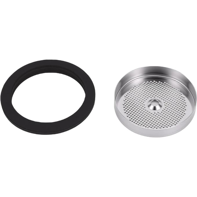 Kit de réparation de joint de groupe café pour EC685 EC680 EC9335M EC2351 Machine à café Écran de douche en acier inoxydable 50 MM avec black