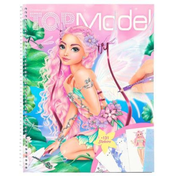 Top Model Create your TOPModel kleurboek met stickers Fantasy Kleurboeken