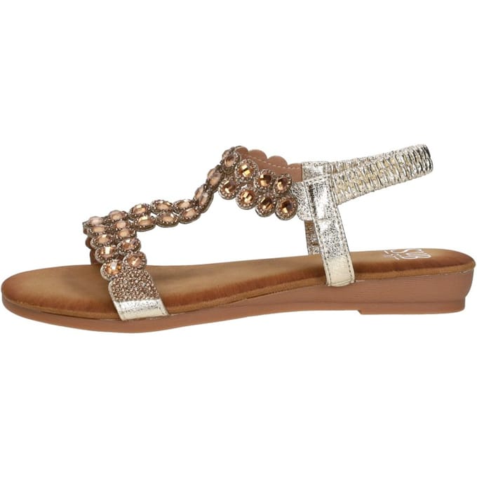 SUB55 Sandalen Plat Sandalen Plat - Taupe - Maat 43