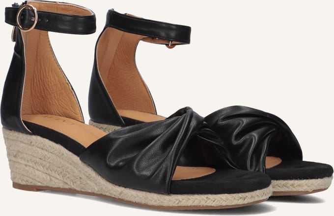 Omoda 0577-5 Espadrilles - Zomer Schoenen - Dames - Zwart - Maat 36
