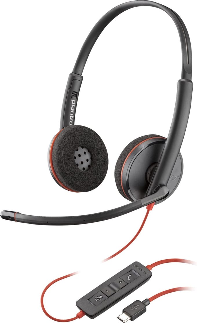 HP Poly Blackwire C3220 – Over-ear headset – Kabel – Stereo – Zwart – Volumeregeling – Microfoon uitschakelbaar