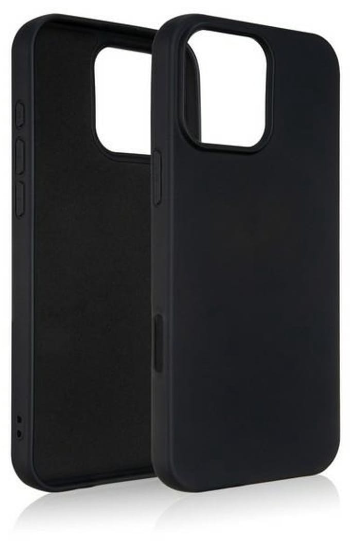 Beline Silicone Serie - iPhone 16 Pro Max Etui - Zwart - Luchtkussen - Elegantie Bescherming