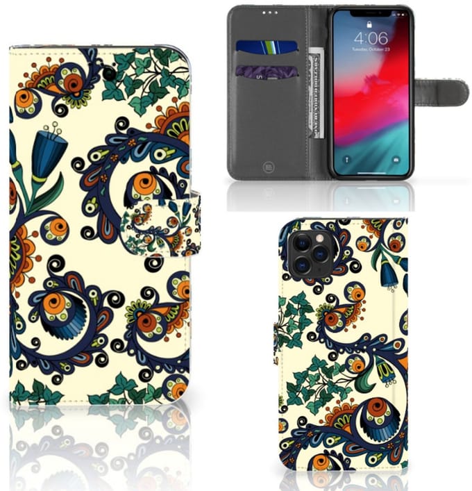 Wallet Case Apple iPhone 11 Pro Max Barok Flower
