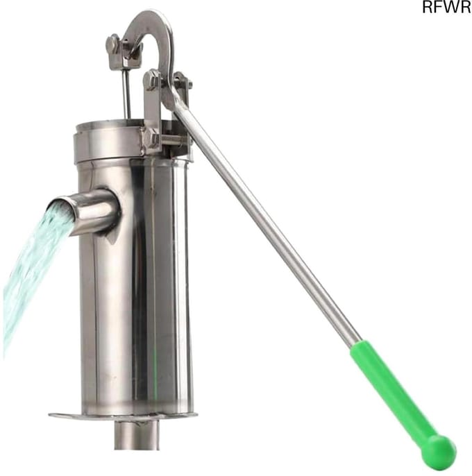 RFWR® Handmatige tuinpomp met lange handgreep - Efficiënte waterpomp voor buitengebruik