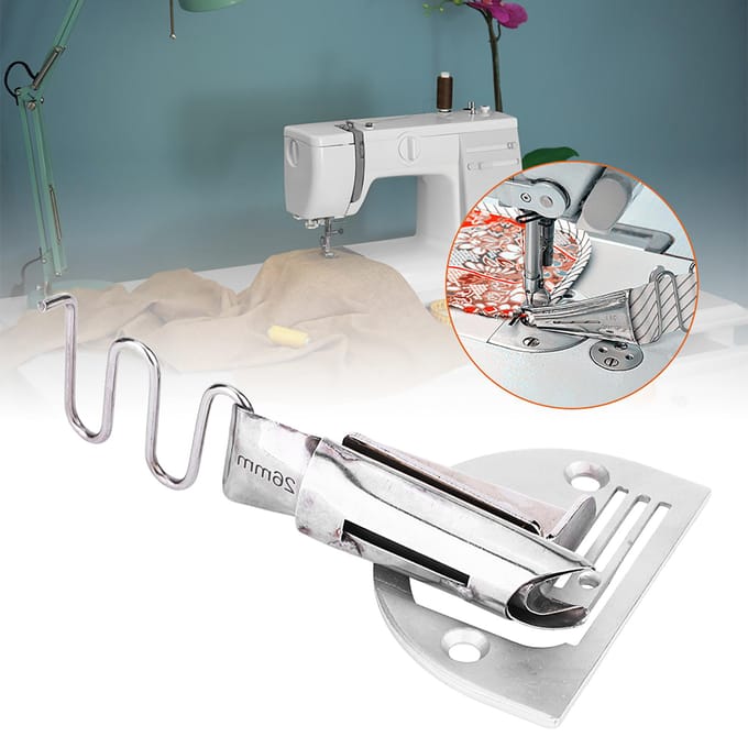 Vouwzoomvoet Dik Materiaal Leer Vouwer Binder voor Loopvoet Industriële Naaimachine 26MM gray
