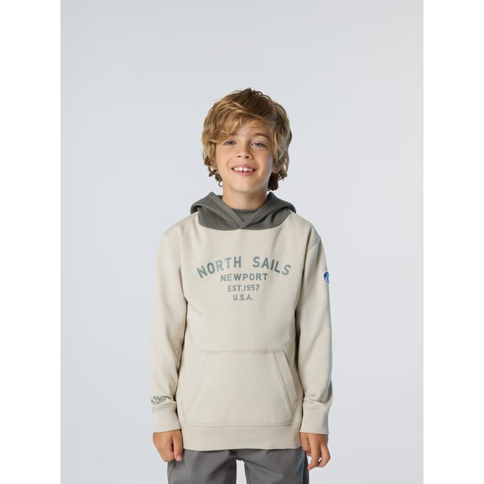 North Sails Hoodie Met Newport-print