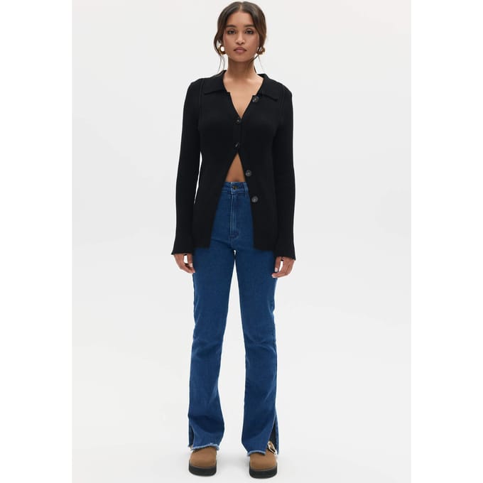 BENU Zwarte Dames Gebreid Vest