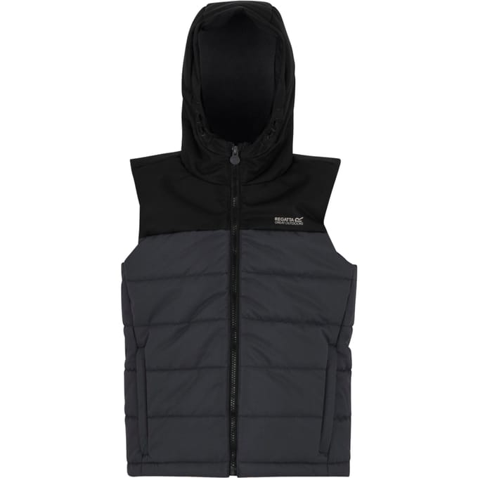 Regatta Kinderen Lofthouse Bodywarmer (Zwart/Seal Grijs)