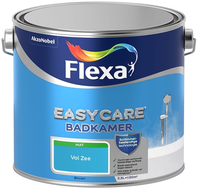 Flexa - Easycare Badkamer - Vol Zee - Mengverf - 2,5 L
