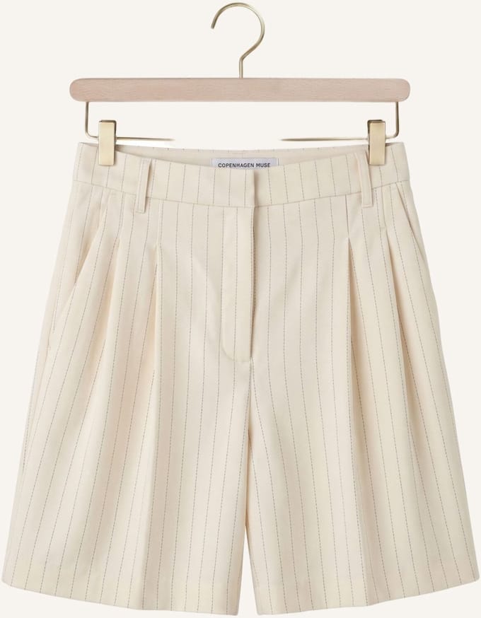 Copenhagen Muse Cmtailor-shorts Stripe Broeken Dames - Creme - Maat S