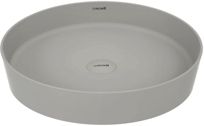 Creavit Loop Opbouw Waskom – 45 cm – Koel Grijs