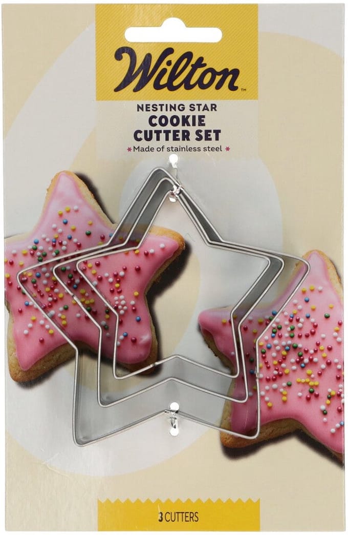 Wilton Nesting Koekjesuitsteker - Ster - Set/3 - Uitsteekvormpjes - Koekjes Vorm