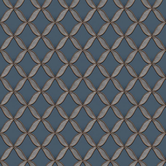Fabric Touch geometric brown - FT221227