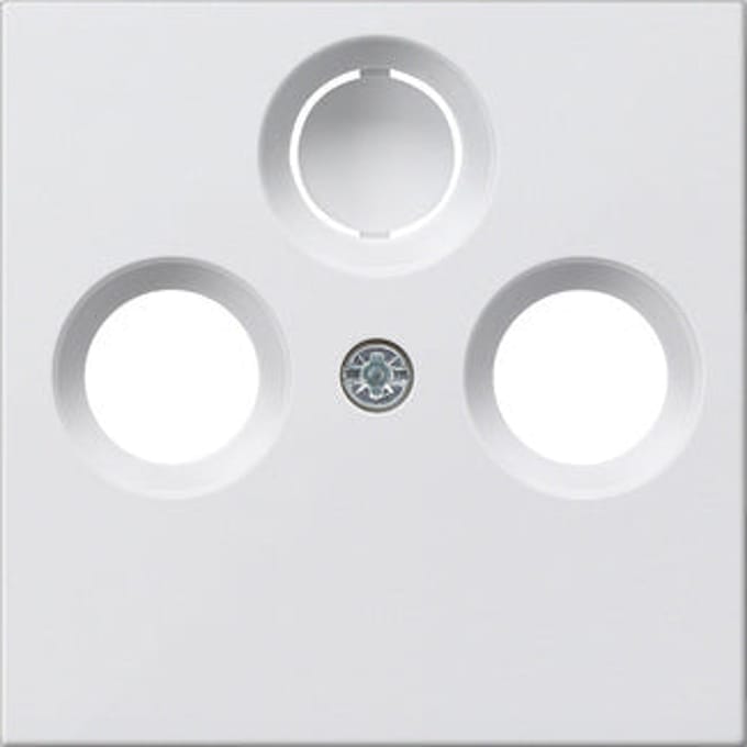 GIRA 086927 Televisie, radio Afdekking System 55, Standaard 55, E2, Event, Event Clear, Event Opaque, Esprit, ClassiX Zuiver wit, Mat 1 stuk(s)