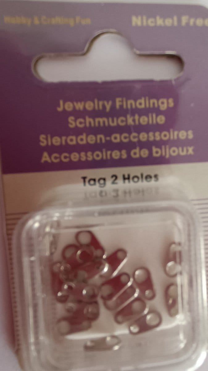 Tag Platinum 2 hole 20pcs