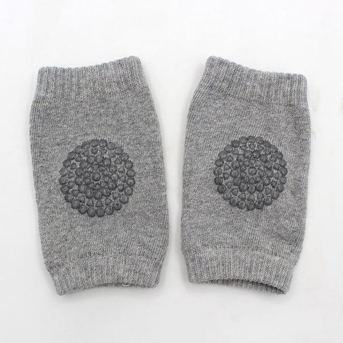 Baby Unisex kniebeschermers - Set van 2 paar - Lichtgrijs