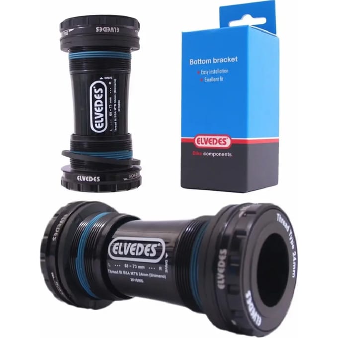 Elvedes Bottom Bracket Shimano Kunststof/staal 68-73 Mm Zwart 24 Mm