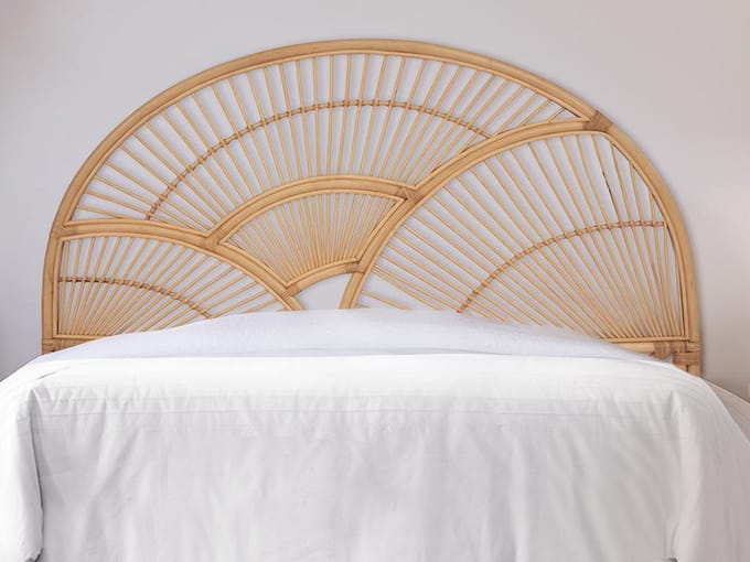 Vente-unique Hoofdeinde van 160 cm - Rotan - Naturel - EFELA