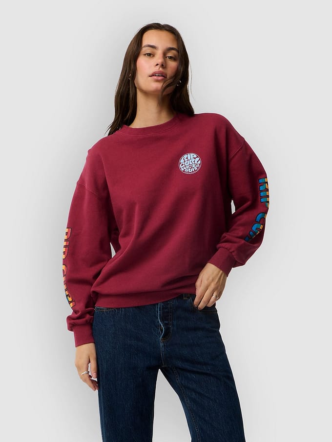 Rip Curl Sg Heritage Oversized Fleece - Plum
