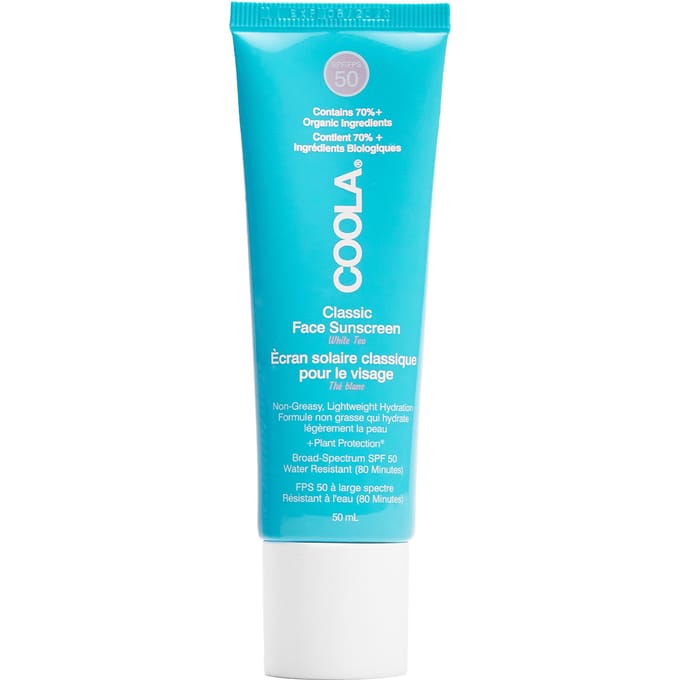 Coola Classic Face Organic Sunscreen Lotion Spf 50 White Tea