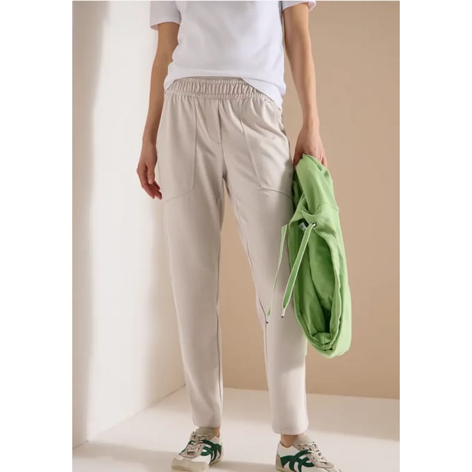 Mid Waist Slim Legs broek in casual fit
