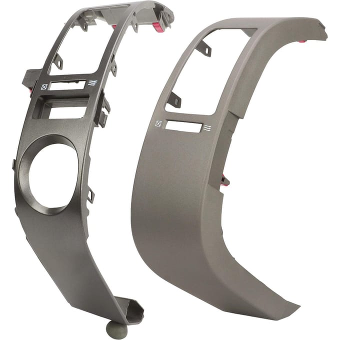 2 stuks auto dashboard ventilatierooster links en rechts centrale airco ventilatierooster voor Prius 2004 tot 2009 gray