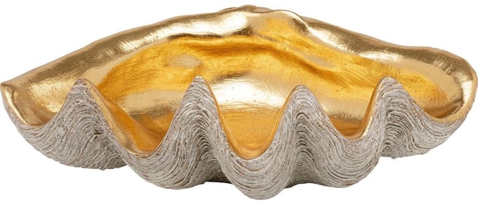 Serveerschaal schelp goud Kare Design