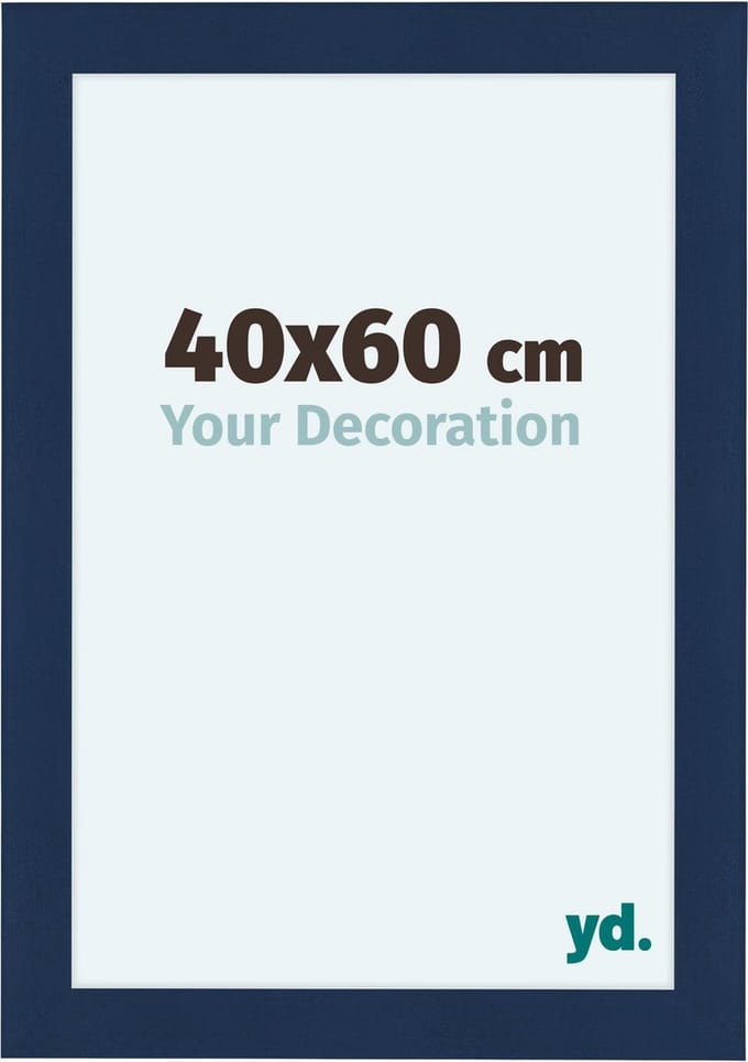 Your Decoration - Fotolijst 40x60 cm - MDF - Donkerblauw Geveegd - Como