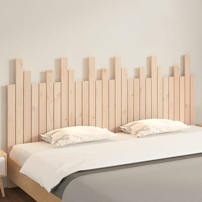 vidaXL - Hoofdbord - wandmontage - 185x3x80 - cm - massief - grenenhout