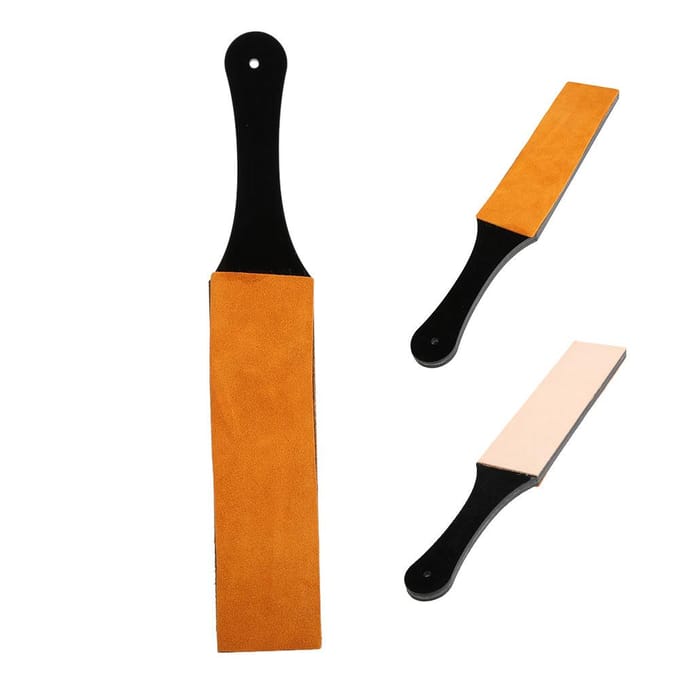 Dubbelzijdige leren slijpstrop, messenslijper voor thuisgebruik(Grote maat ) black