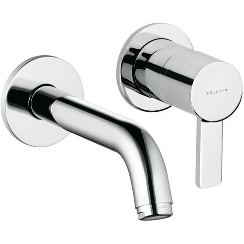 Kludi ZENTA 2-hole wall-mounted basin mixer 382440575