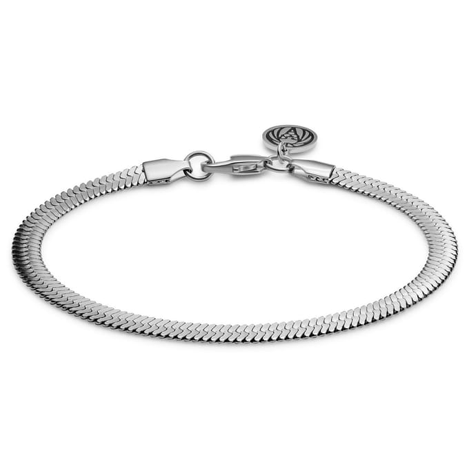 Essentials | 5 mm Zilverkleurige Armband met Visgraatschakels