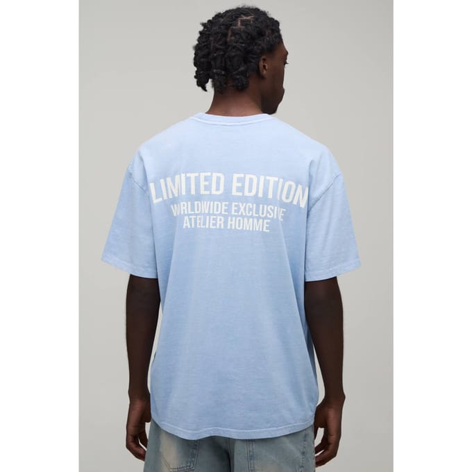 Oversized T-shirt Limited Edition | Dusty Blue | Size XS