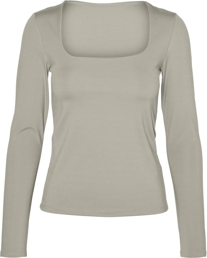 VERO MODA - VMMILLION LS SQUARE TOP 2-WAY JRS - Dames - Blouses