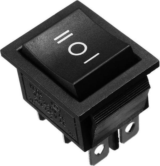 Push schakelaar - 3 Standen - 250V 16A - SP3T