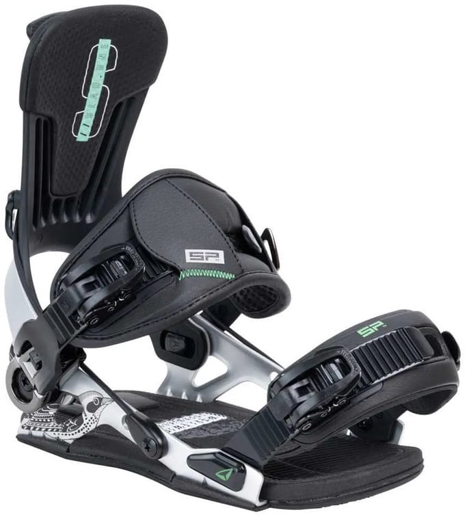 Sp United Slab Me Snowboardbindingen Zwart L
