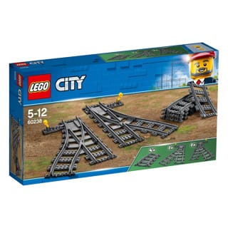 LEGO 60238 City Trains Trein Rails switch 6 Stuks Uitbreidingsset