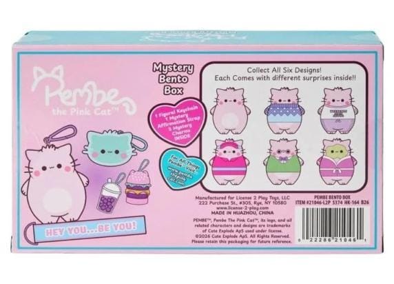 OttoSimon speelfiguur Pembe bento box met accessoires en sleutelhanger.