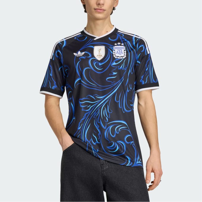 Adidas Argentina Truien/Replica's Heren - Zwart - Maat S - Poly Jersey