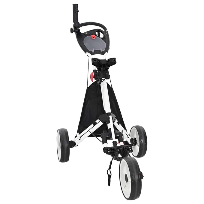 Chariot de Golf Noir et Blanc 100 x 69 x 114 cm Aluminium