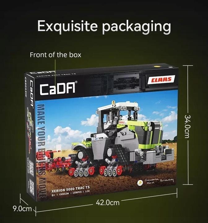 CaDA C65012W - CLAAS XERION 5000 TRAC TS - by Bricksley - Schaal 1:32 - CLAAS Official License