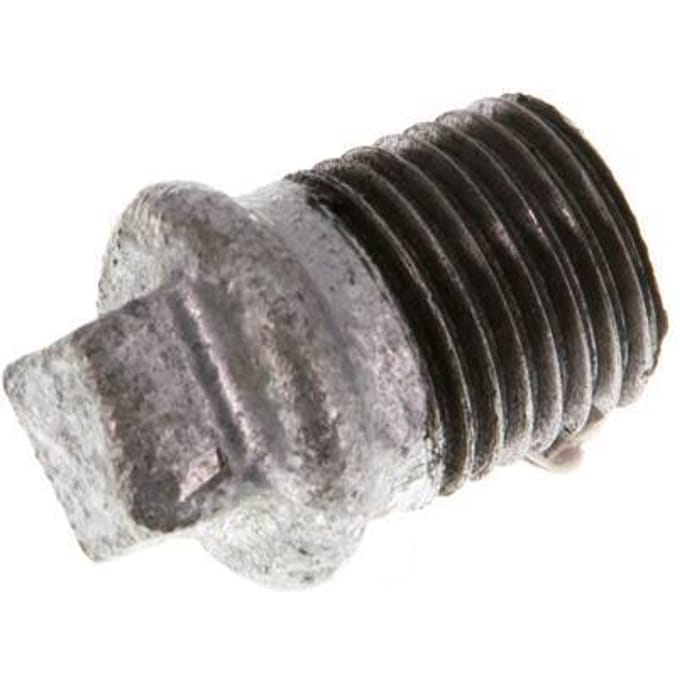 Plug R1/4" Smeedbaar Gietijzer met Buitenvierkant 25bar [10 Stuks]