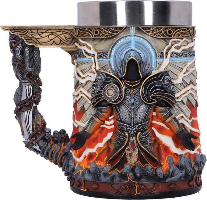 Drinkbeker Hars - Beker Inarius - Drank Serveren - Handgeschilderd Design - 600 ml - Meerkleurig