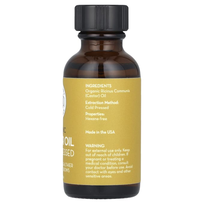 Pure Body Naturals, Biologische Koudgeperste Ricinusolie Kit, 1 fl oz (30 ml)