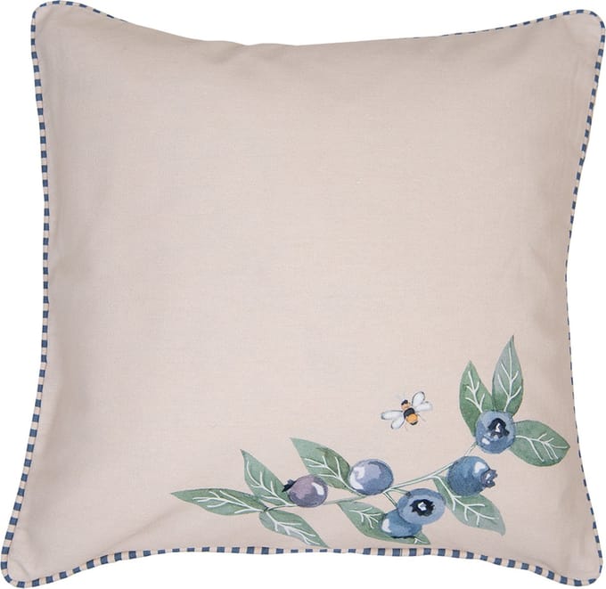 Clayre & Eef Kussenhoes 40x40 cm Beige Katoen Bos Dieren Herfst