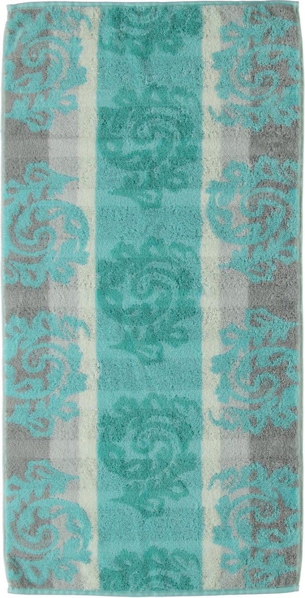 Cawo Cashmere Jacquard Badhanddoek - Munt 80x150